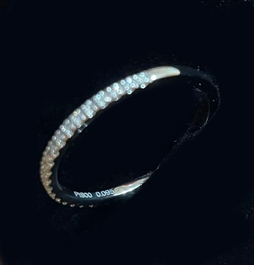 ♦️Pt900 天然ダイヤモンド ハーフエタニティリング（プラチナ）