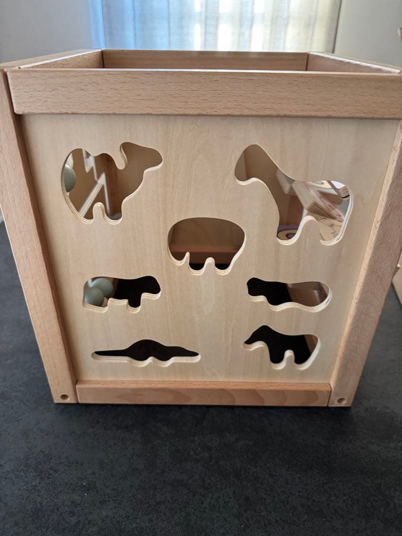 エド・インター 森のあそび箱　木製 知育玩具 数字ビーズ遊び　限定パステルカラー