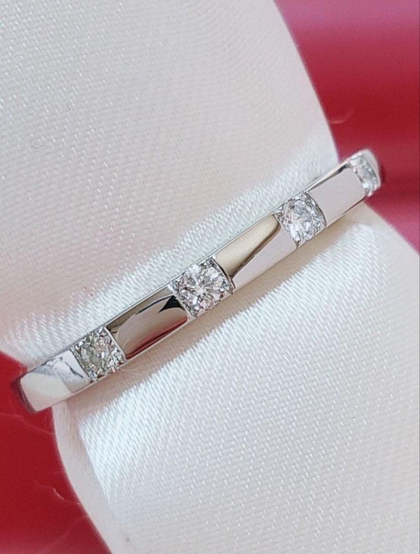 新入荷 未使用品 pt950 天然ダイヤモンド 0.10ct リング