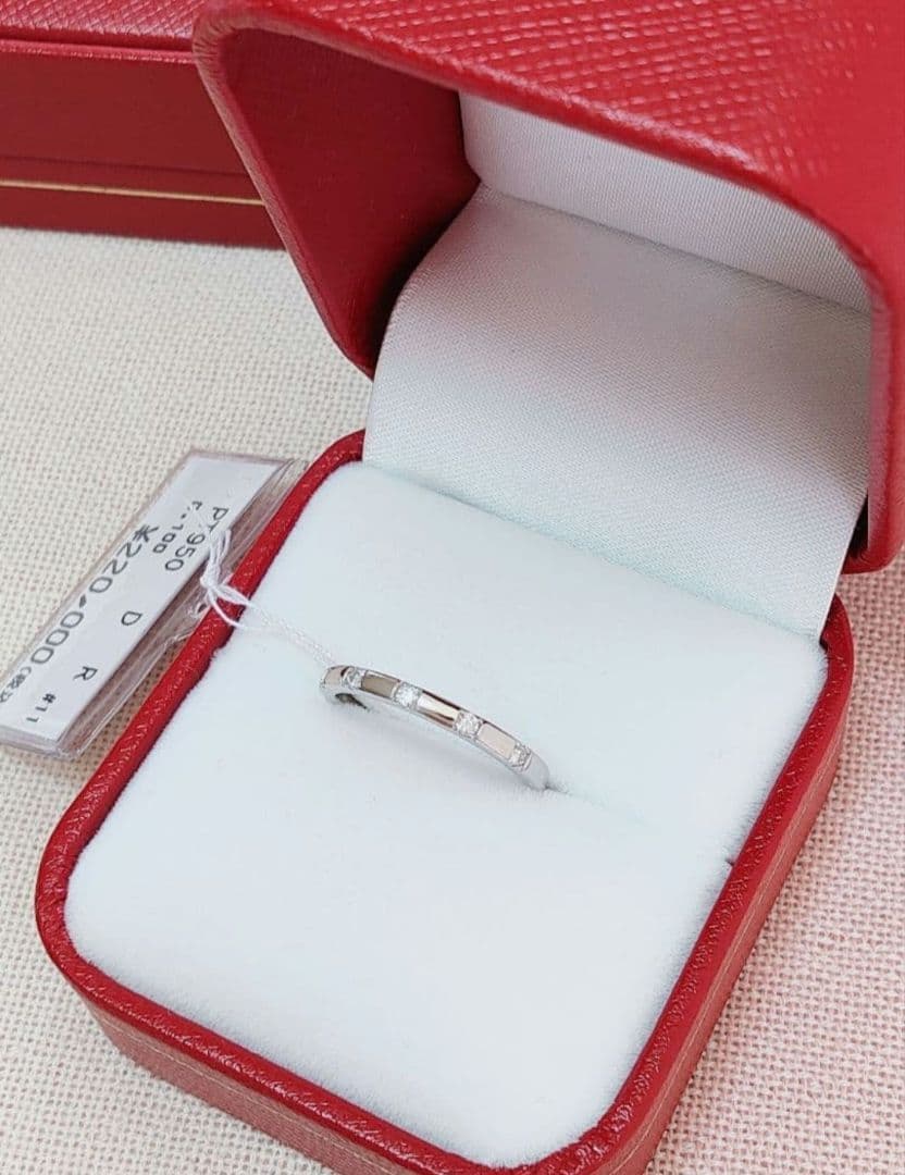 新入荷 未使用品 pt950 天然ダイヤモンド 0.10ct リング