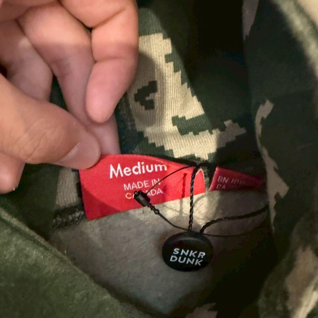 supreme Olive Russian Camo パーカー