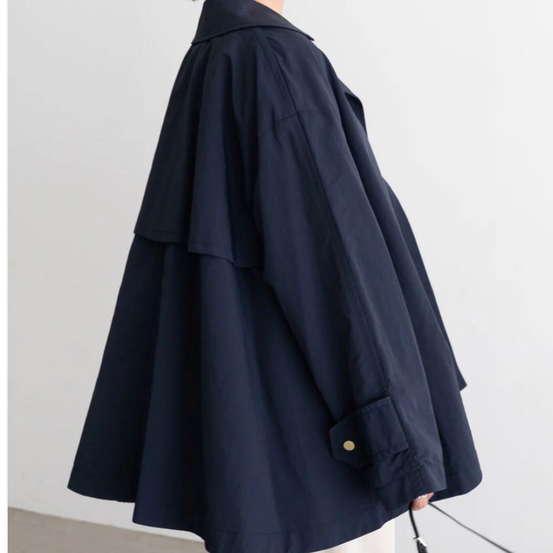 【SNORDREL】Aライン ナイロンコート ネイビー Mサイズ