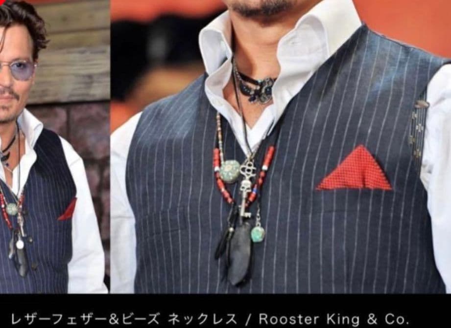イ*ー様 rooster king ルースターキング ジョニーデップ ホワイトハ