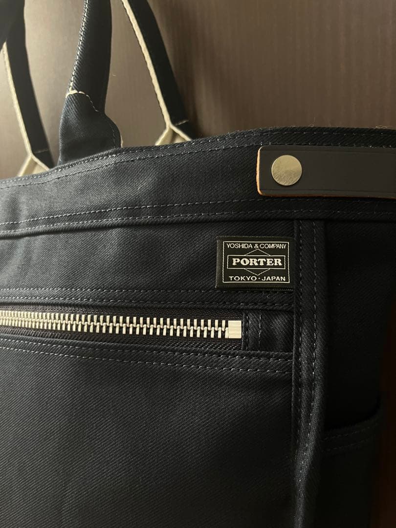 PORTER キャンバストートバッグ /ネイビー