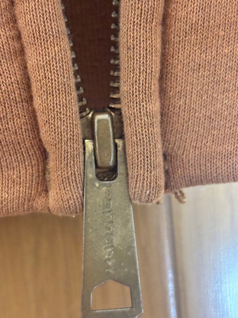 Carhartt Lサイズ ブラウン フルジップパーカー
