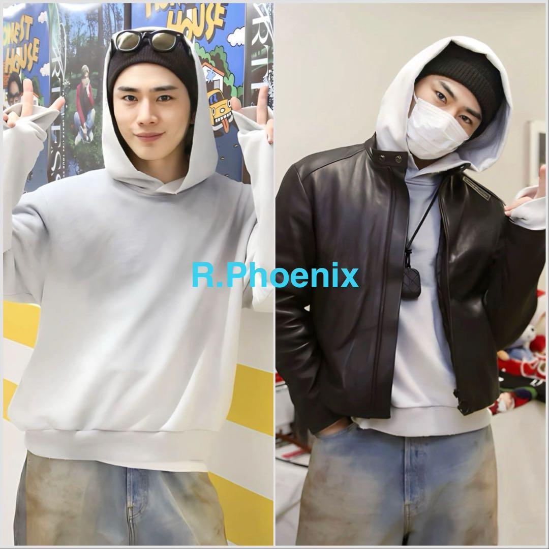 【ACNE STUDIOS】LOGO HOODED SWEATER S