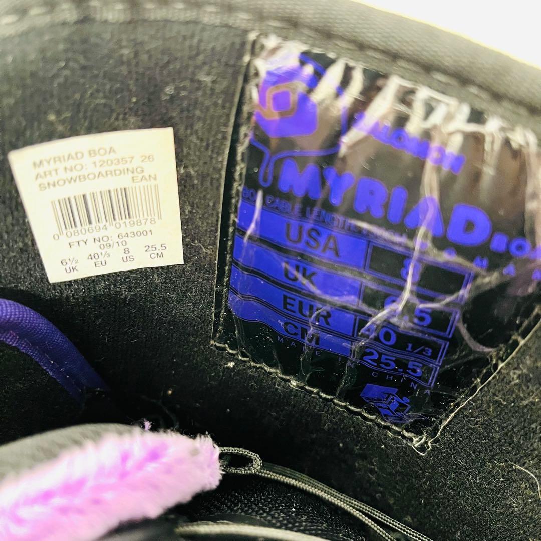 女性用　サロモン　スノボ　スノーボード　3点セット　リズム　レディース　25.5