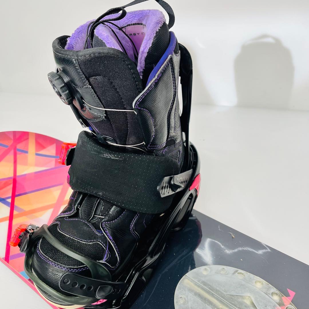 女性用　サロモン　スノボ　スノーボード　3点セット　リズム　レディース　25.5