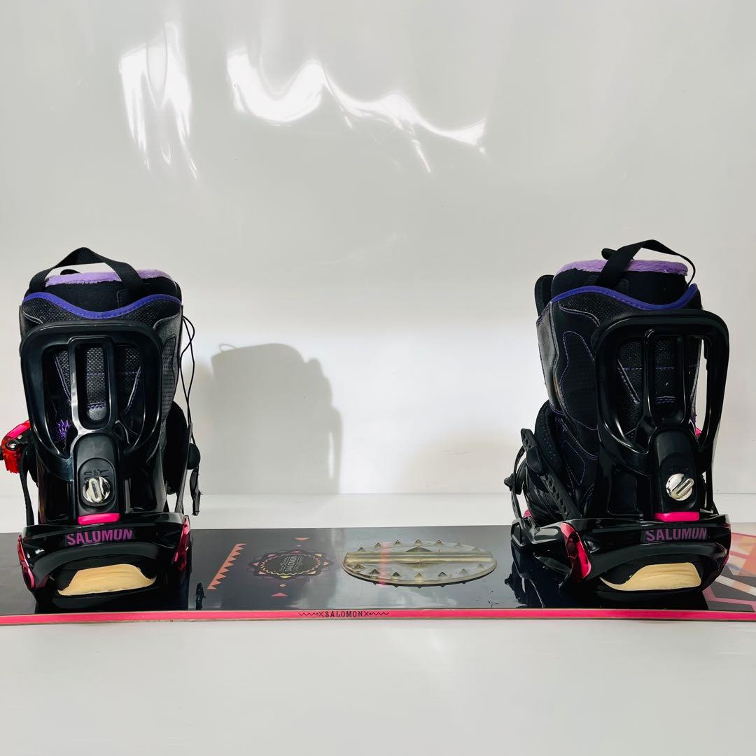 女性用　サロモン　スノボ　スノーボード　3点セット　リズム　レディース　25.5