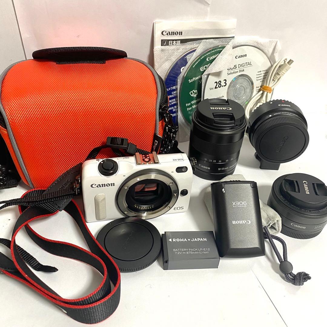 Canon キャノン EOS M2 ミラーレス一眼 ダブルレンズキット