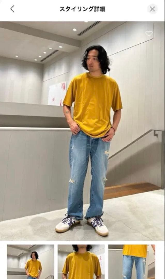 アンスクリア】DENIM BAGGY PANTS - BLACK USED