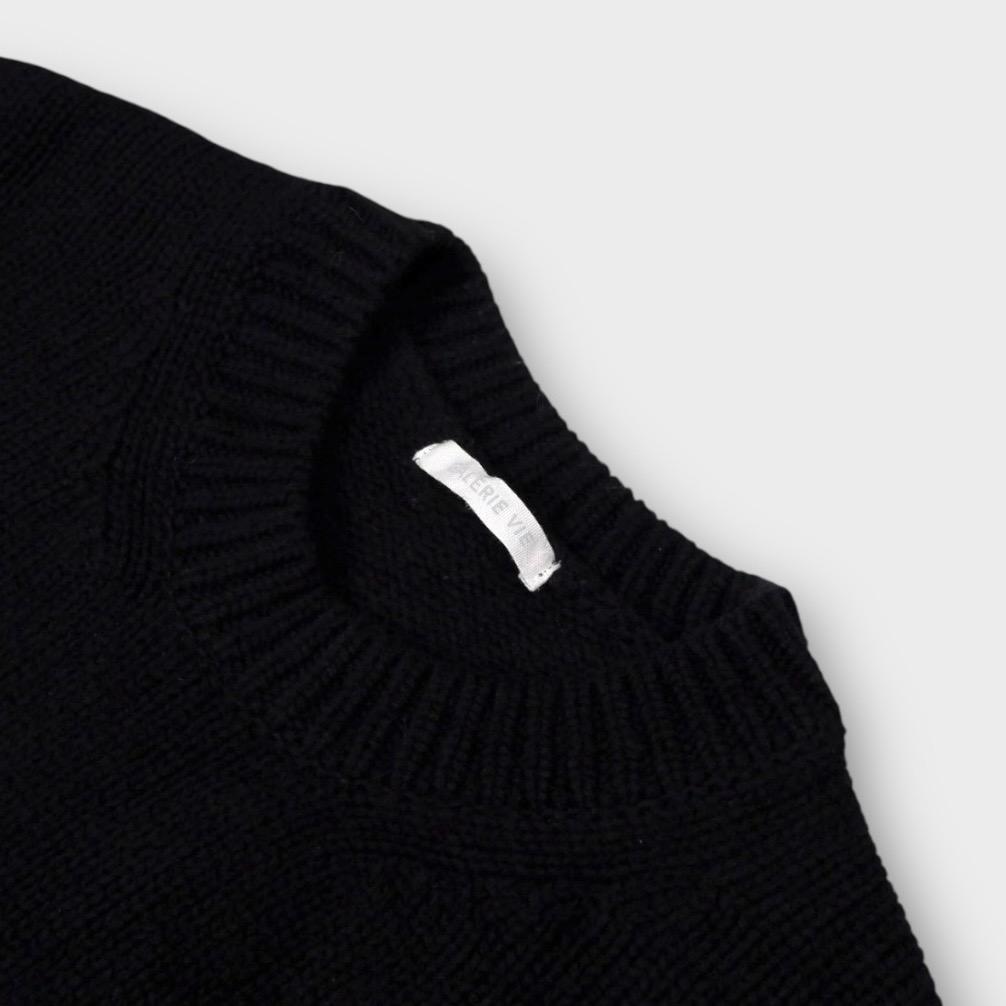 GALERIE VIE【ファインウール クルーネックプルオーバー】