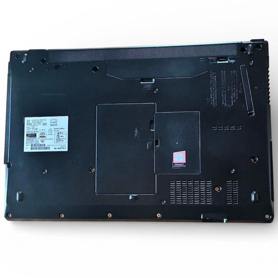 【美品】富士通 Lifebook A579 大容量SSD476GB 白キーボード