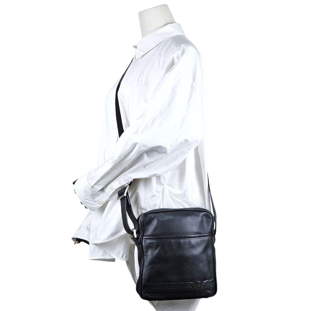 美品 アルマーニ EMPORIO ARMANI イーグルロゴ ショルダーバッグ