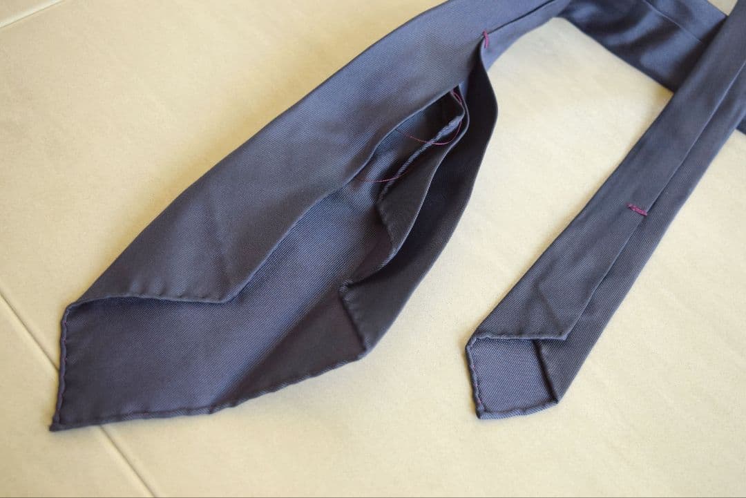 Tango245　タンゴ245　ハンドメイド　14ピエゲ　ネイビーネクタイ