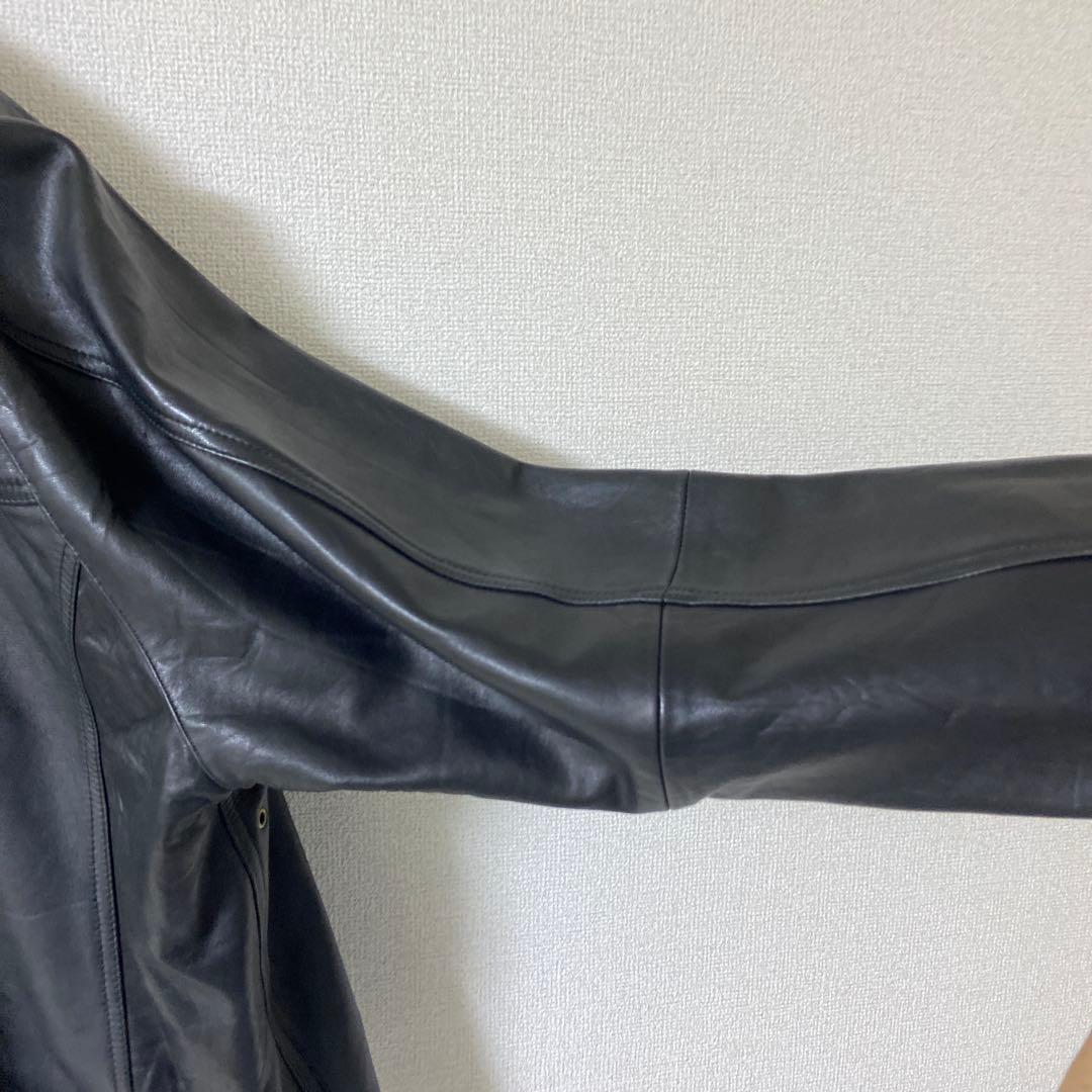 yoused ビンテージ レザー　ドライバーズジャケット　リメイク　サイズ1