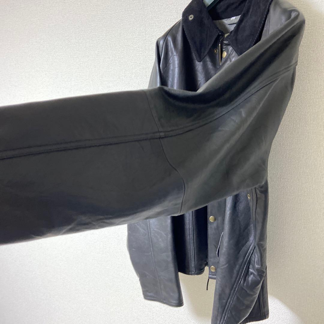 yoused ビンテージ レザー　ドライバーズジャケット　リメイク　サイズ1