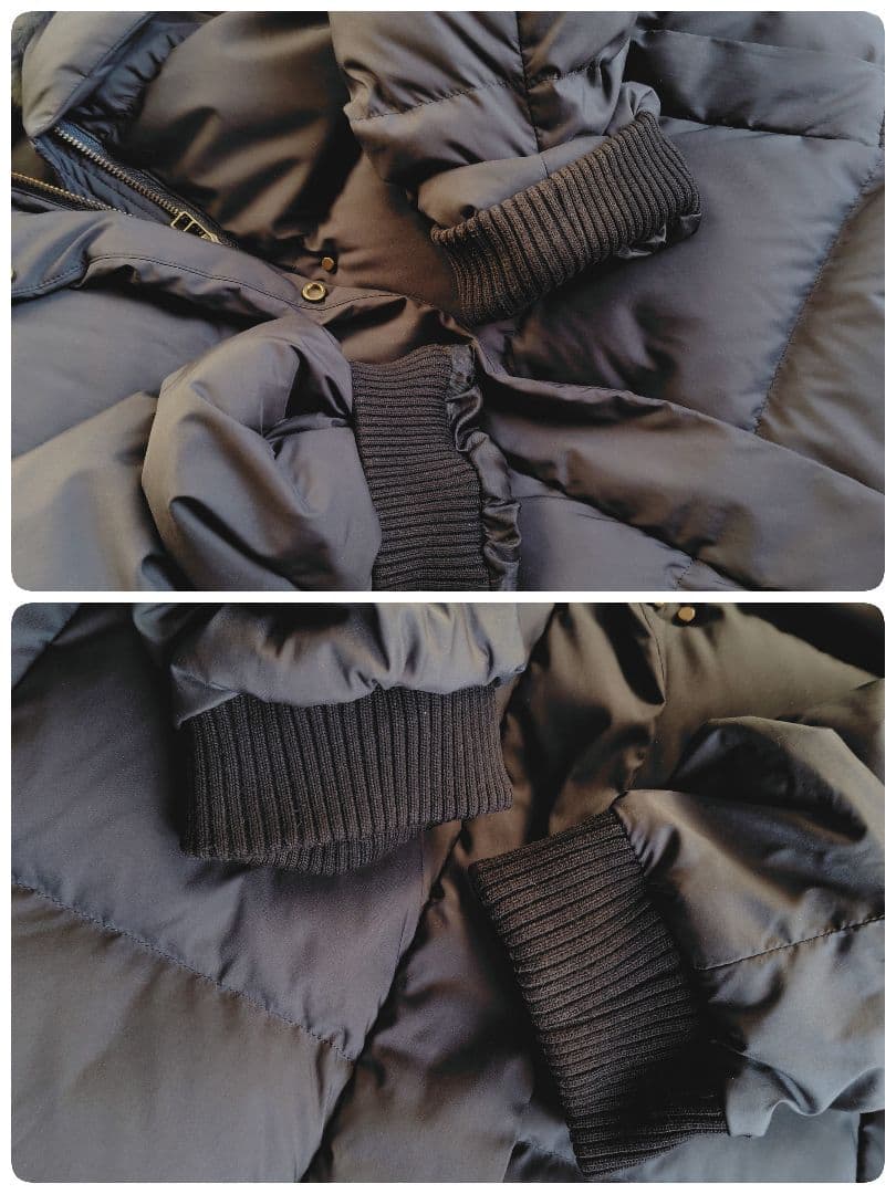 アーバンリサーチ ラビットファー ショートダウン 黒 38 M ジャケット