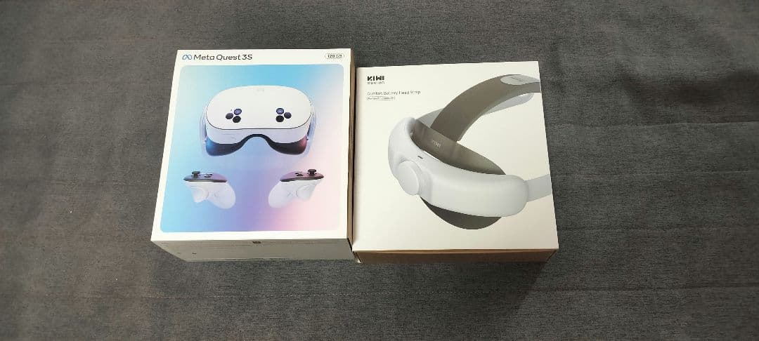  Quest 3s VRヘッドセット バッテリーありヘッドストラップ付