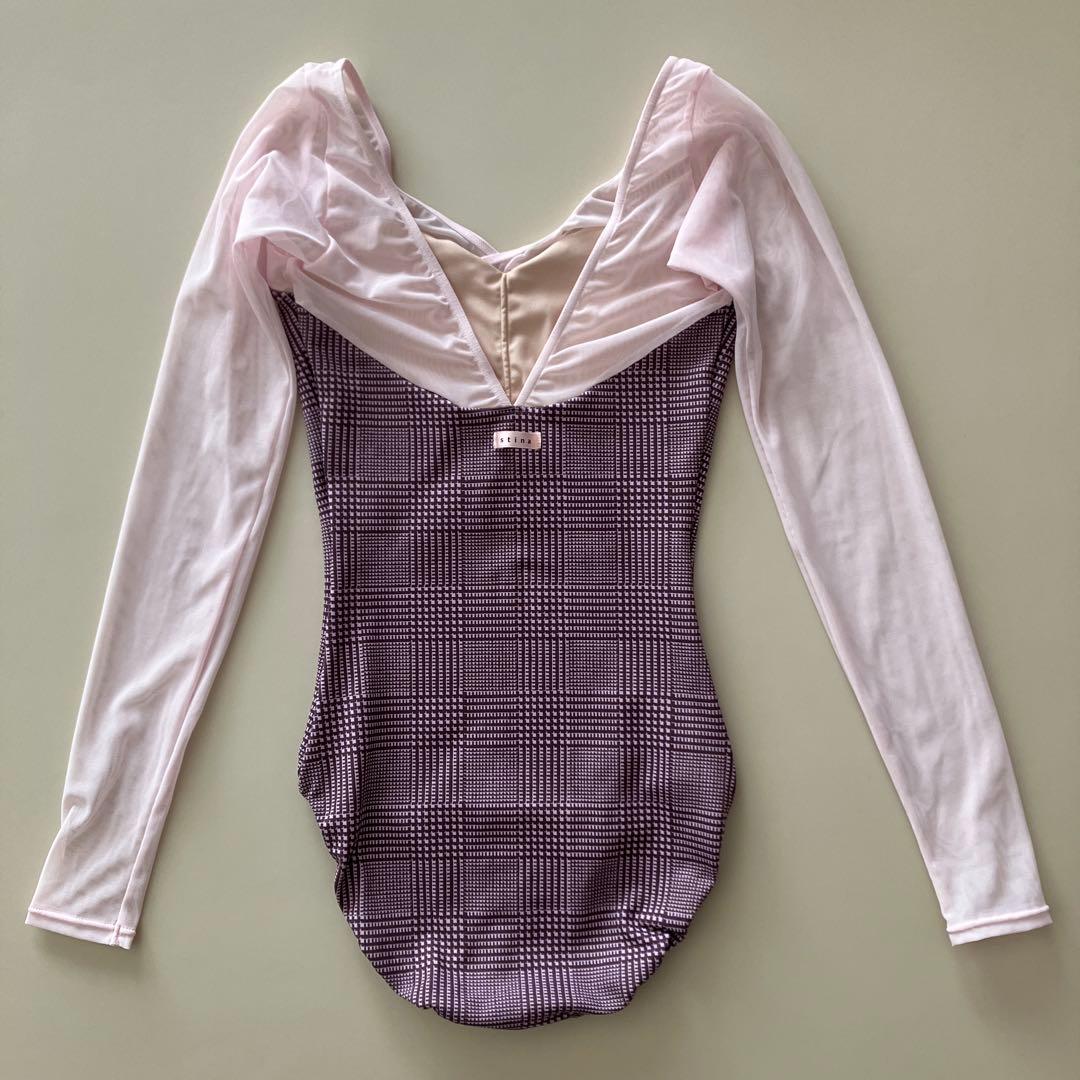 【美品】stina スティナ 長袖レオタード Pサイズ