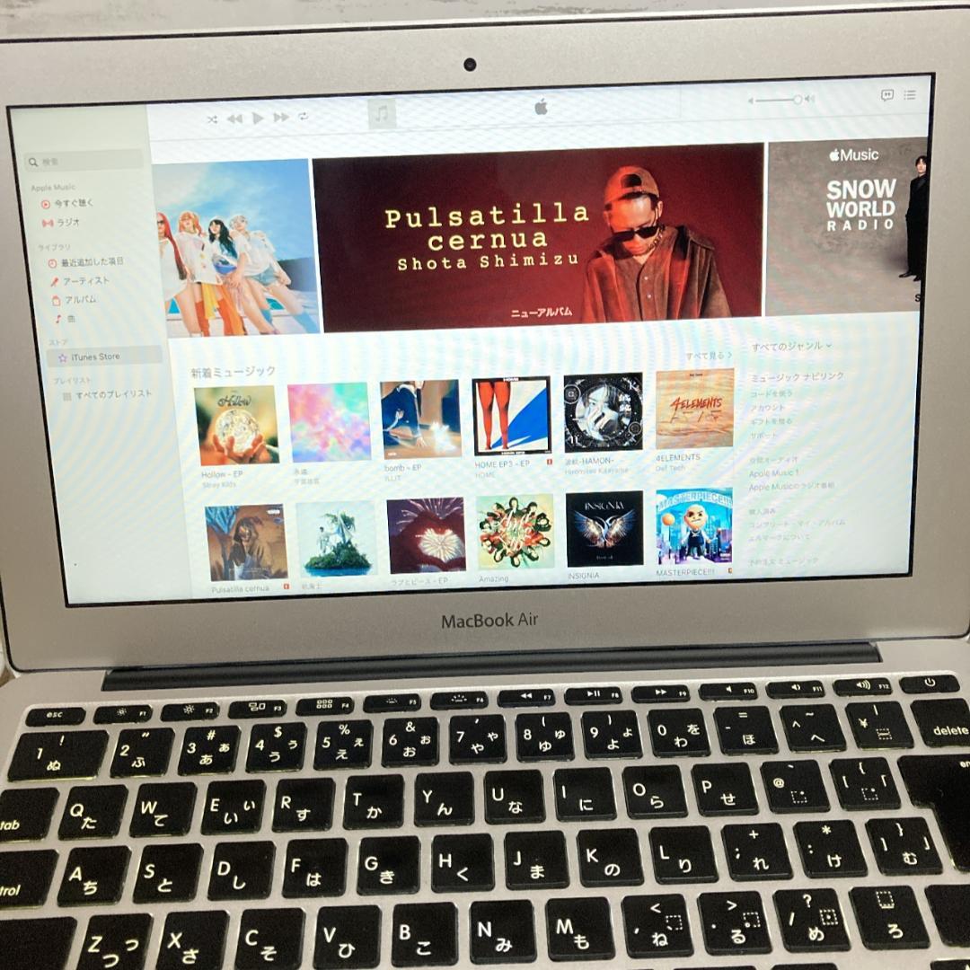 V7【Apple】 MacBook Air A1370 ノートPC 11インチ