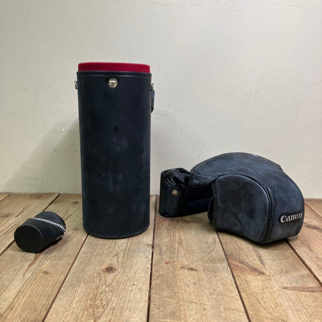 A-壁 Canon AV-1 フィルムカメラ レンズ2本セット アルミケース付