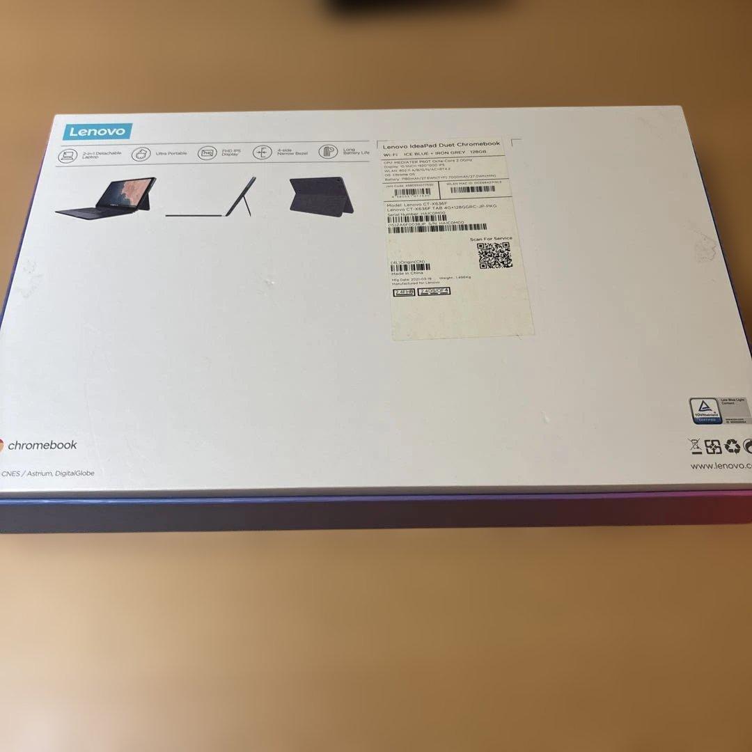 Lenovo ideapad duet Chromebook本体CT-X636F