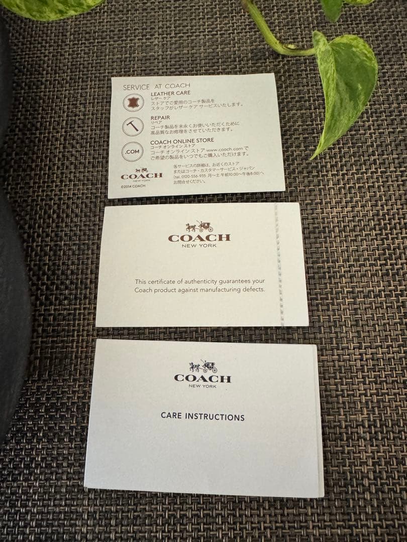 COACH本革ミニリュック