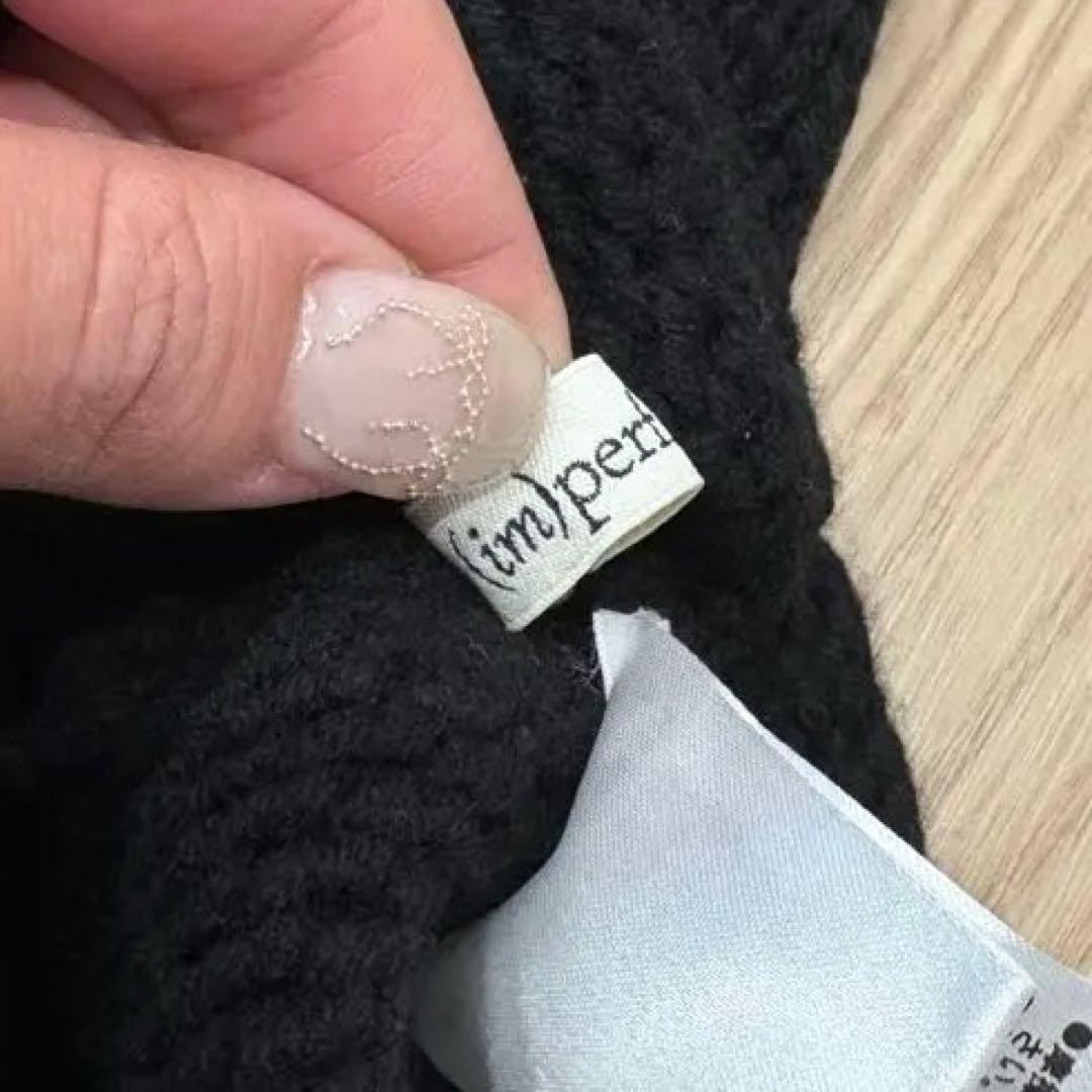 トップス imperf Contour Turtle Neck Knit black