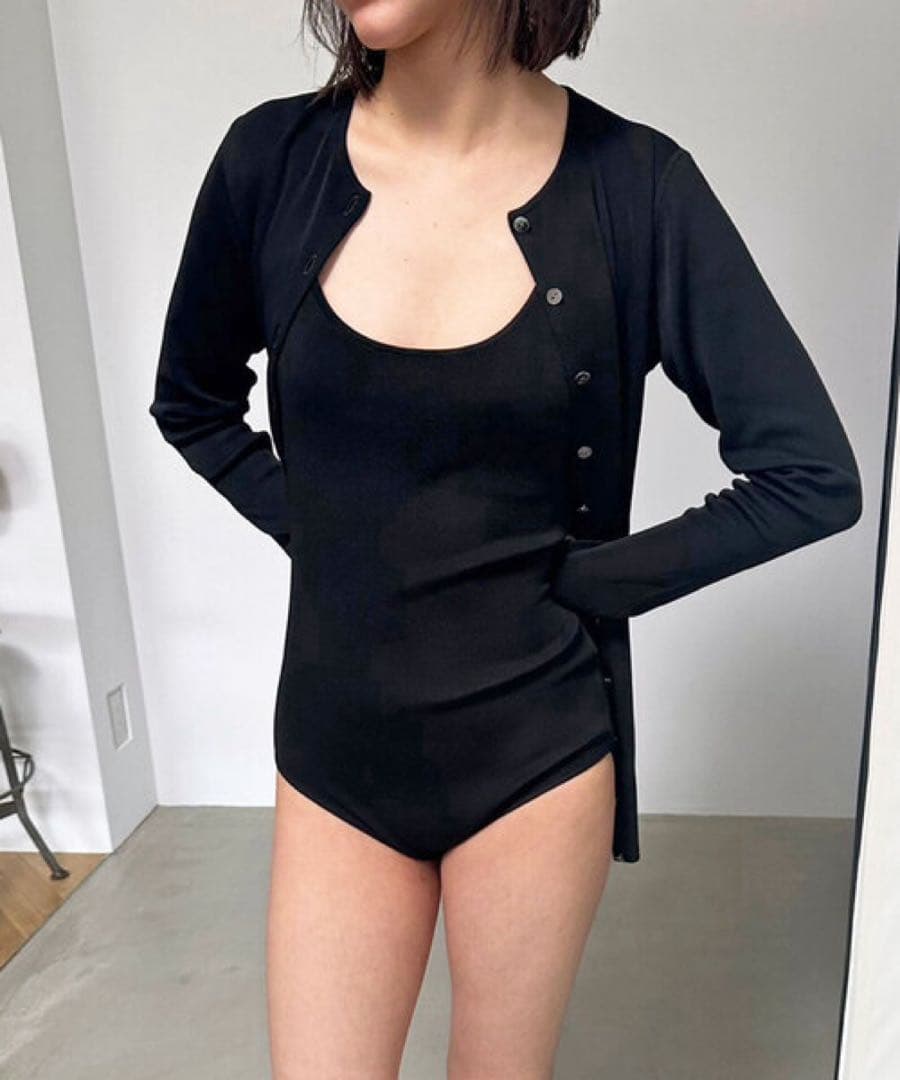 edit for lulu abc ロングカーディガン ブラック