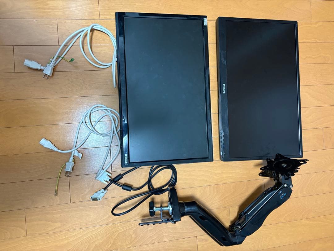 モニター2台　デュアルモニターアーム