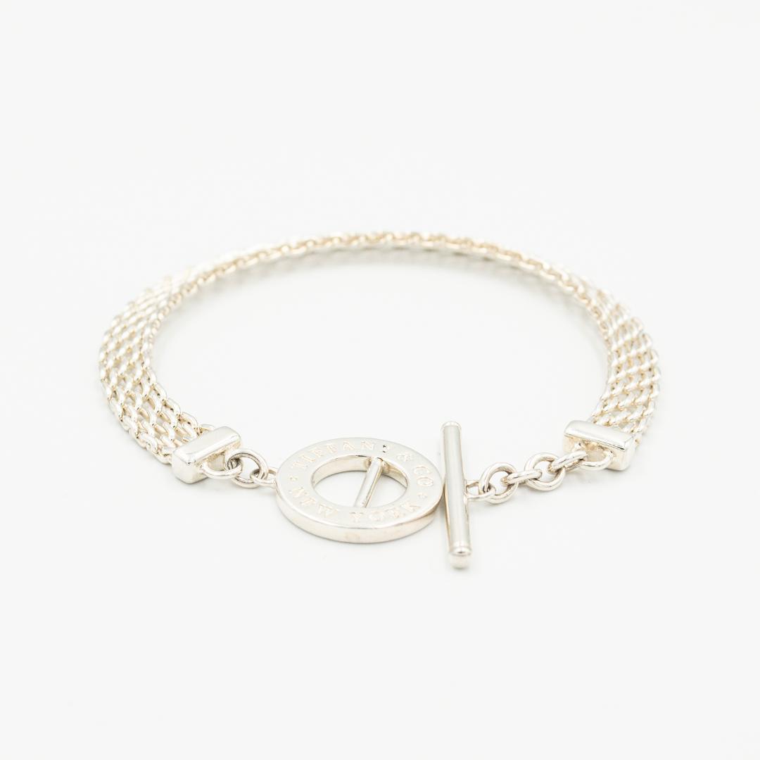 ティファニー メッシュ トグル ブレスレット シルバー 18.5cm