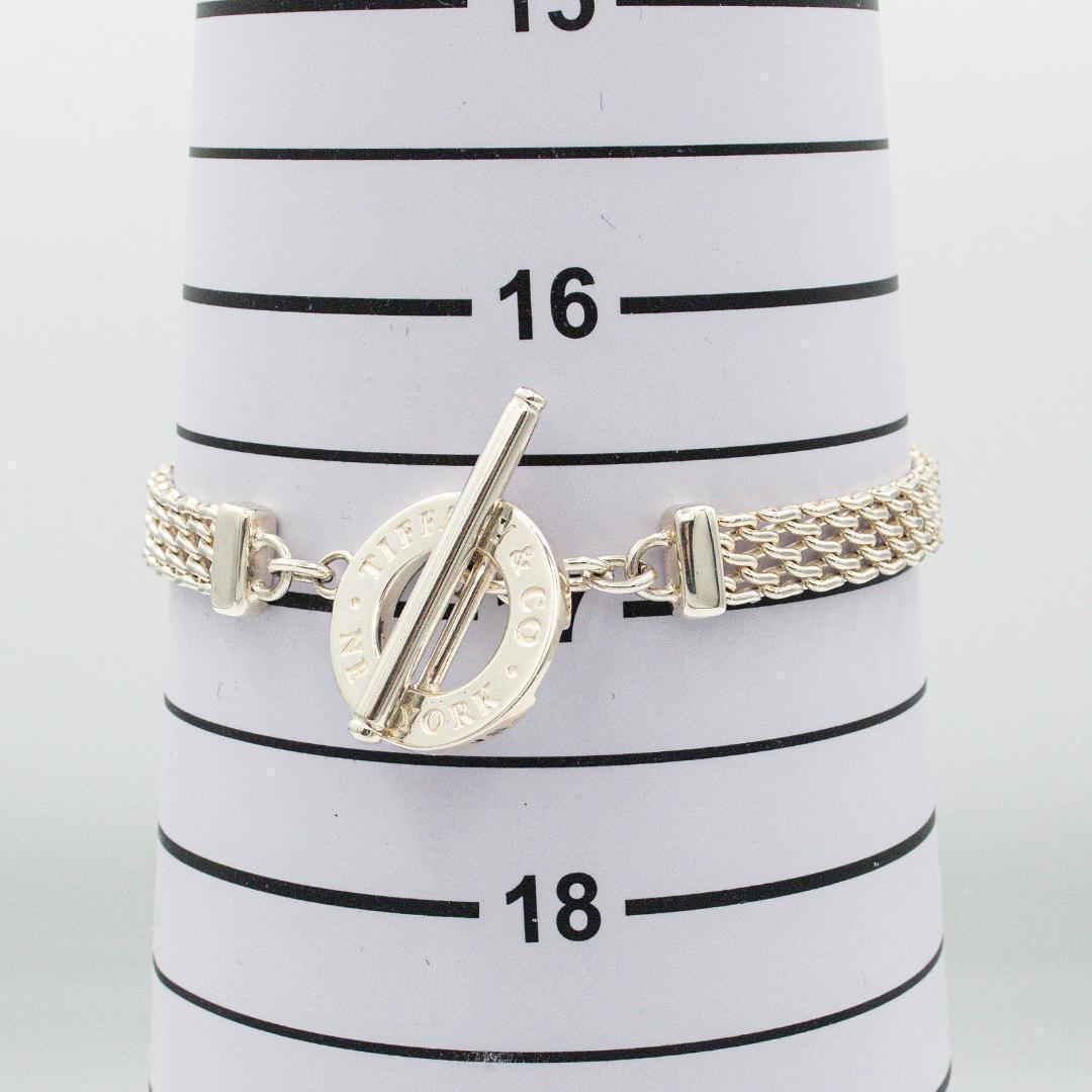 ティファニー メッシュ トグル ブレスレット シルバー 18.5cm