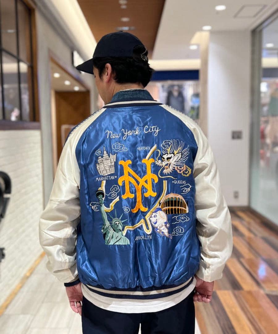 【BEAMS別注×テーラー東洋】MLBスカジャン ニューヨークメッツ XL 美品