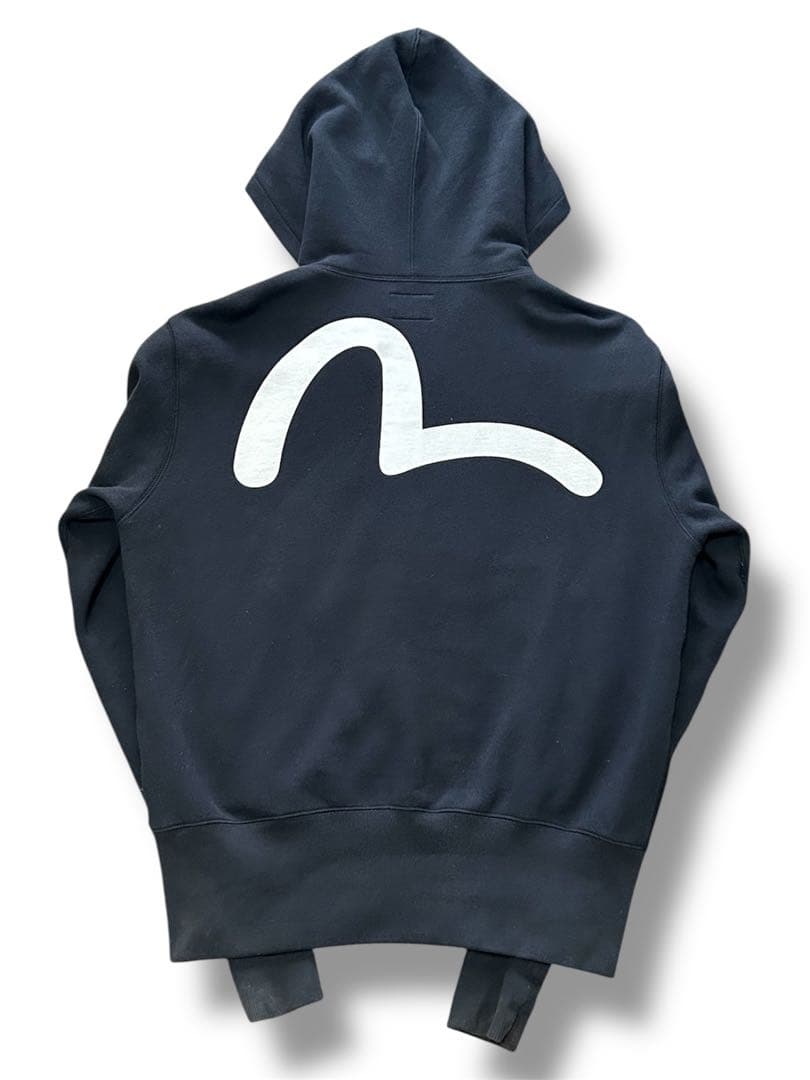 EVISU /黒　バックロゴフルジップパーカー