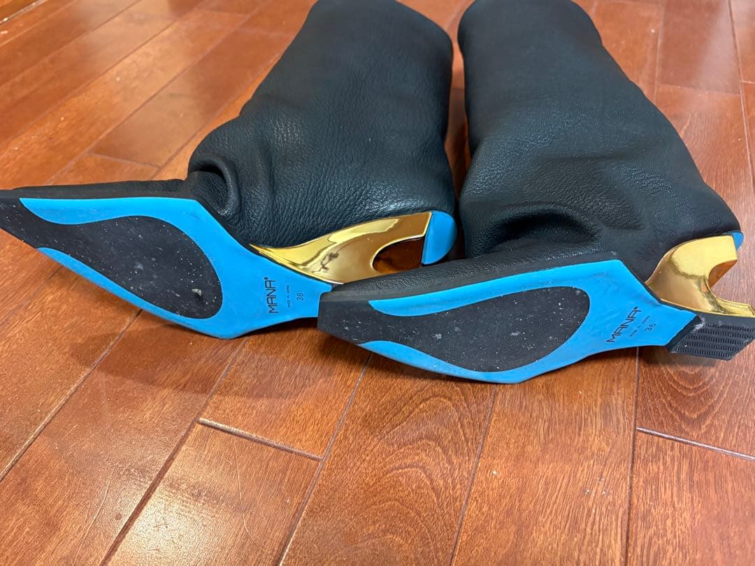 ⭐️uni⭐️MANA ハーフブーツ　ルーズシルエット