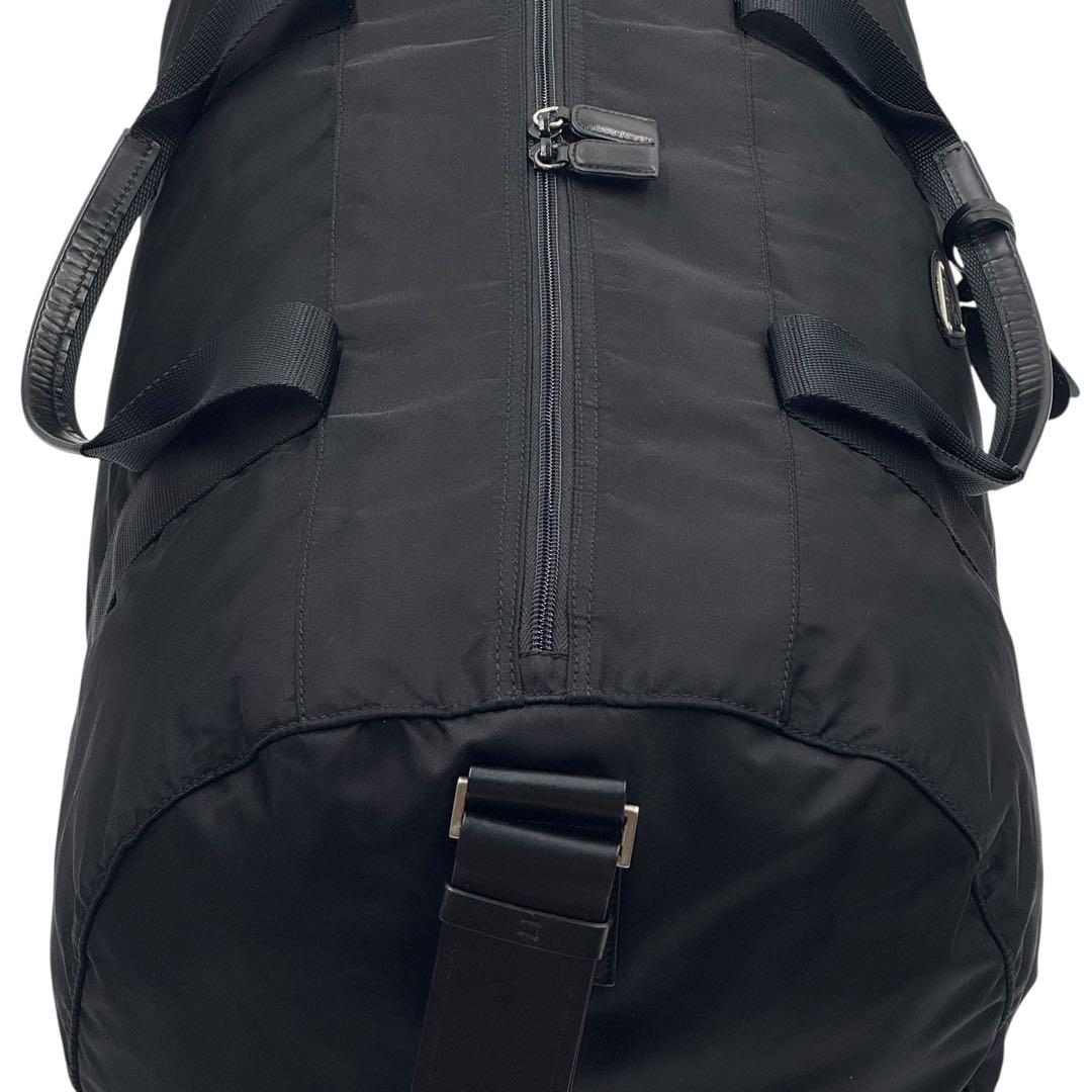 PRADA プラダ　ボストンバッグ　旅行用バッグ　2way　大容量　三角ロゴ