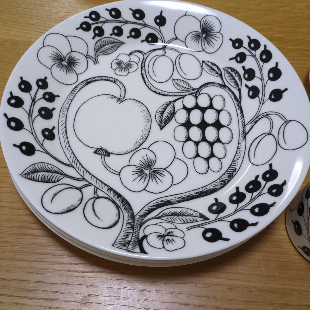 ちーたん様　ARABIA　１１点　ブラックパラティッシ　プレート　コーヒーカップ