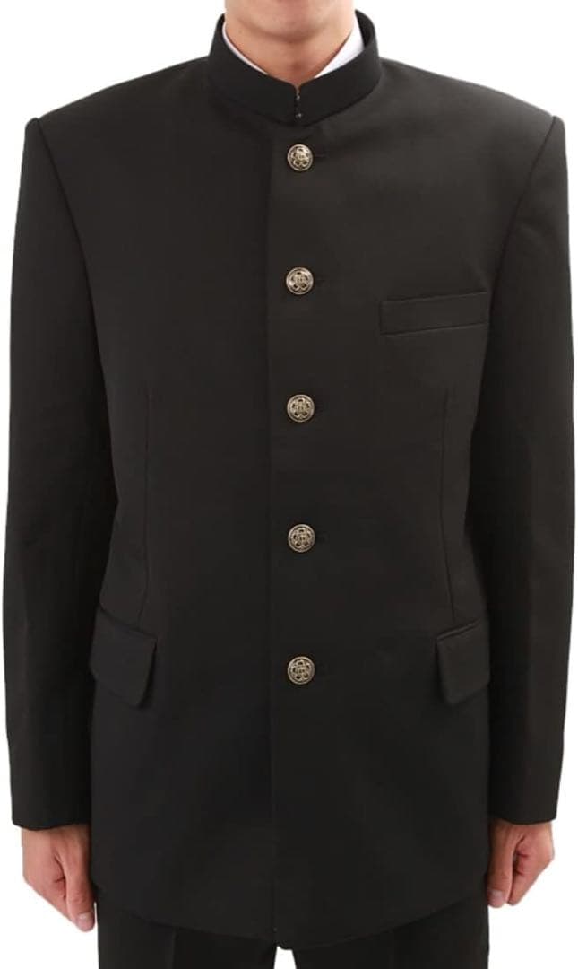 詰襟学生服 ソフトカラー(白)付き(取り外しタイプ)