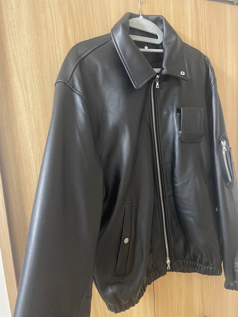 ジャケット・アウター stein SHEEP LEATHER FLIGHT JACKET