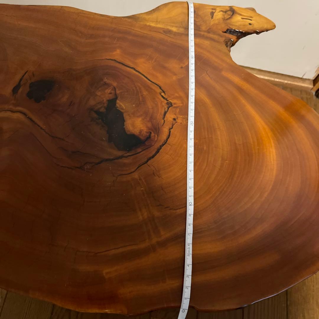 天然木　一枚板　座卓　テーブル　ちゃぶ台　花台　盆栽台　飾り棚