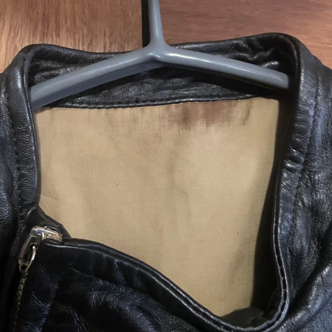 dunhill 切り替え レザー ジャケット ライダース イタリア製