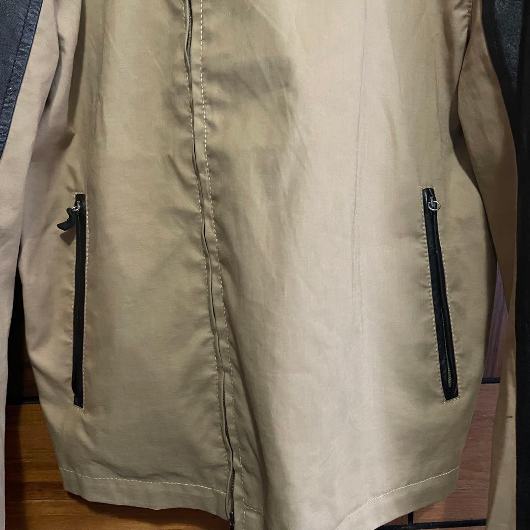 dunhill 切り替え レザー ジャケット ライダース イタリア製