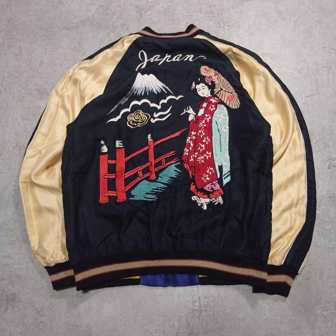 テーラー東洋 リバーシブルスカジャン 般若 舞妓 M