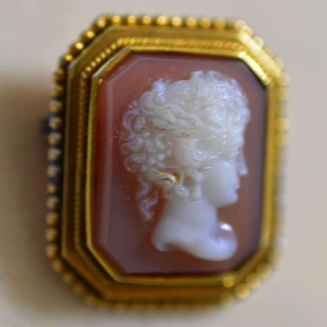 アンティーク サードニクス貴婦人のカメオ ドールにも