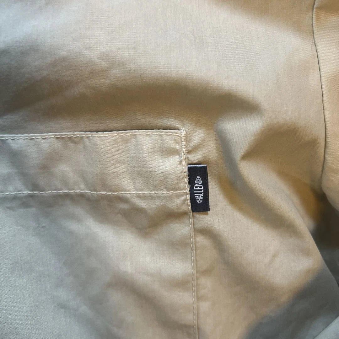 CHALLENGER ファイヤープリント長袖ワークシャツ XLベージュ