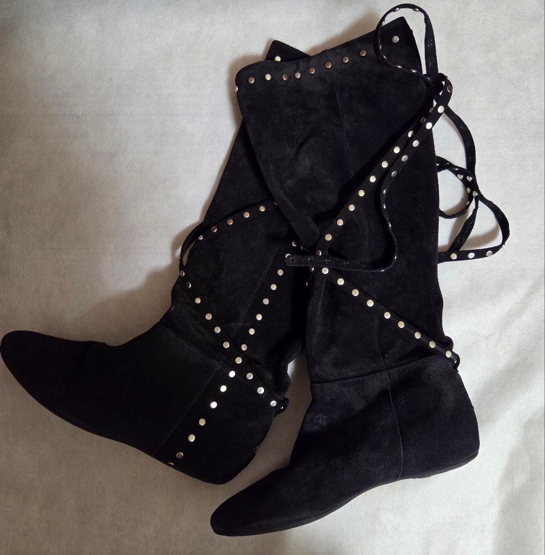 JIMMY CHOO　ジミーチュウ　ロングブーツ　38黒