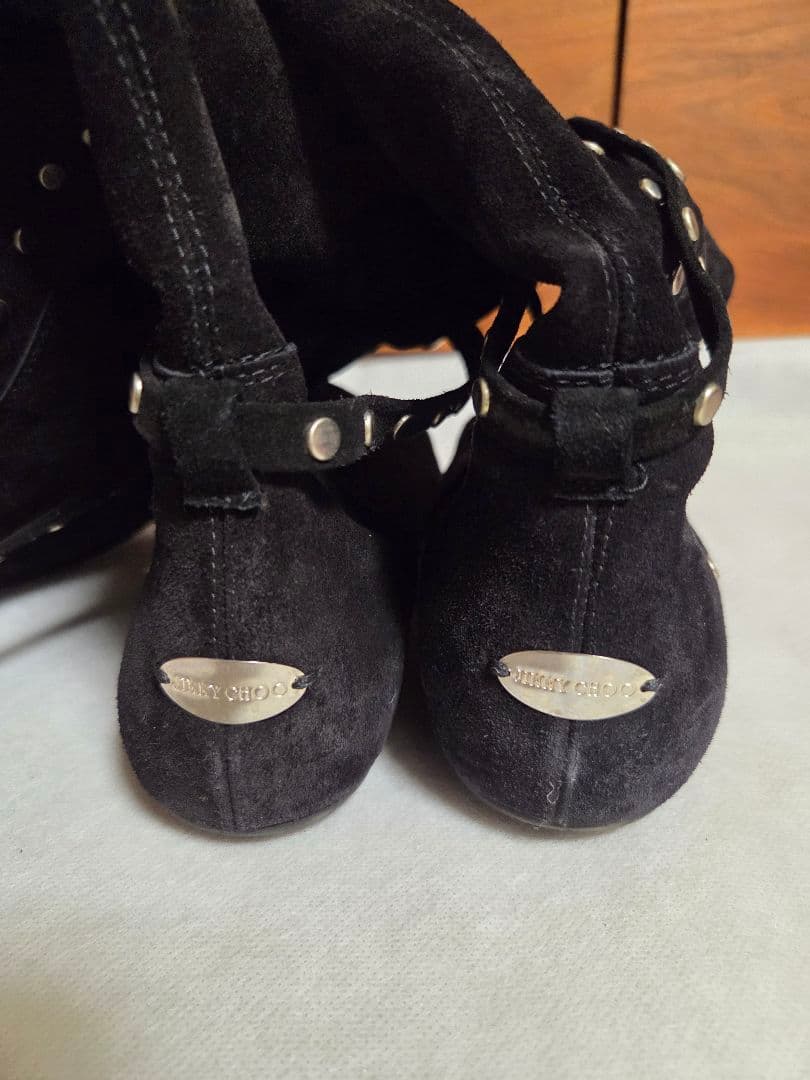 JIMMY CHOO　ジミーチュウ　ロングブーツ　38黒
