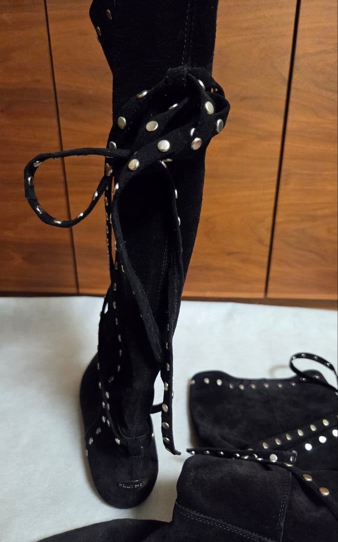 JIMMY CHOO　ジミーチュウ　ロングブーツ　38黒