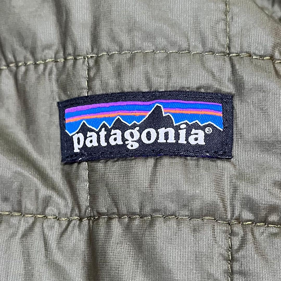 【美品】パタゴニア ナノパフジャケット ベイシングリーン オリーブ プリマロフト